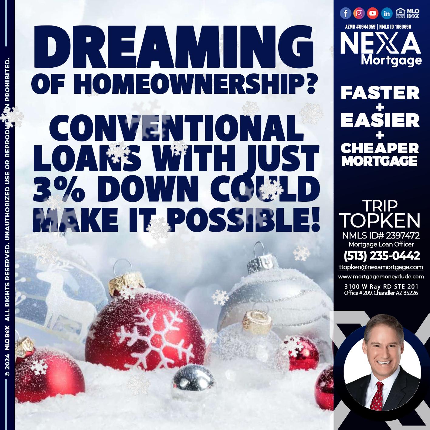 dreaming of homeowrnersip - Trip Topken -Mortgage Loan Officer