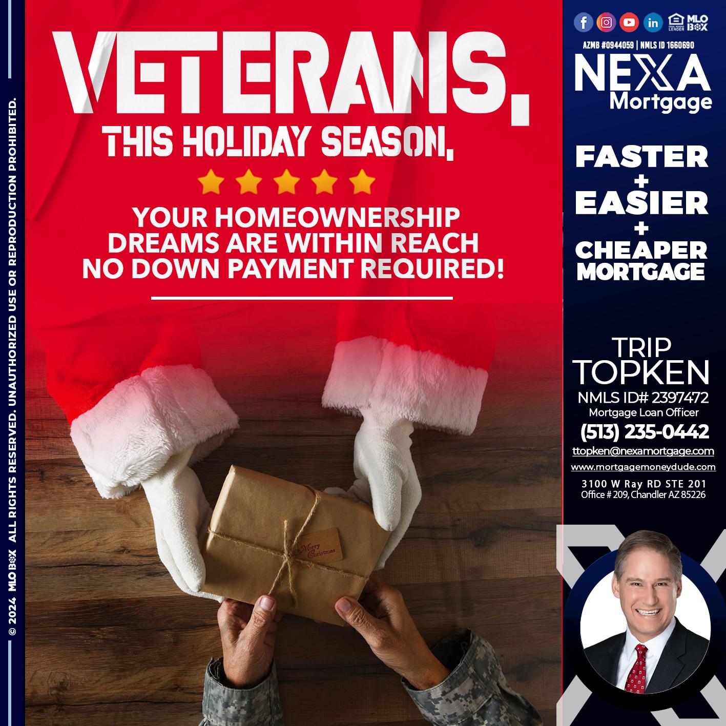 VETERANS - Trip Topken -Mortgage Loan Officer