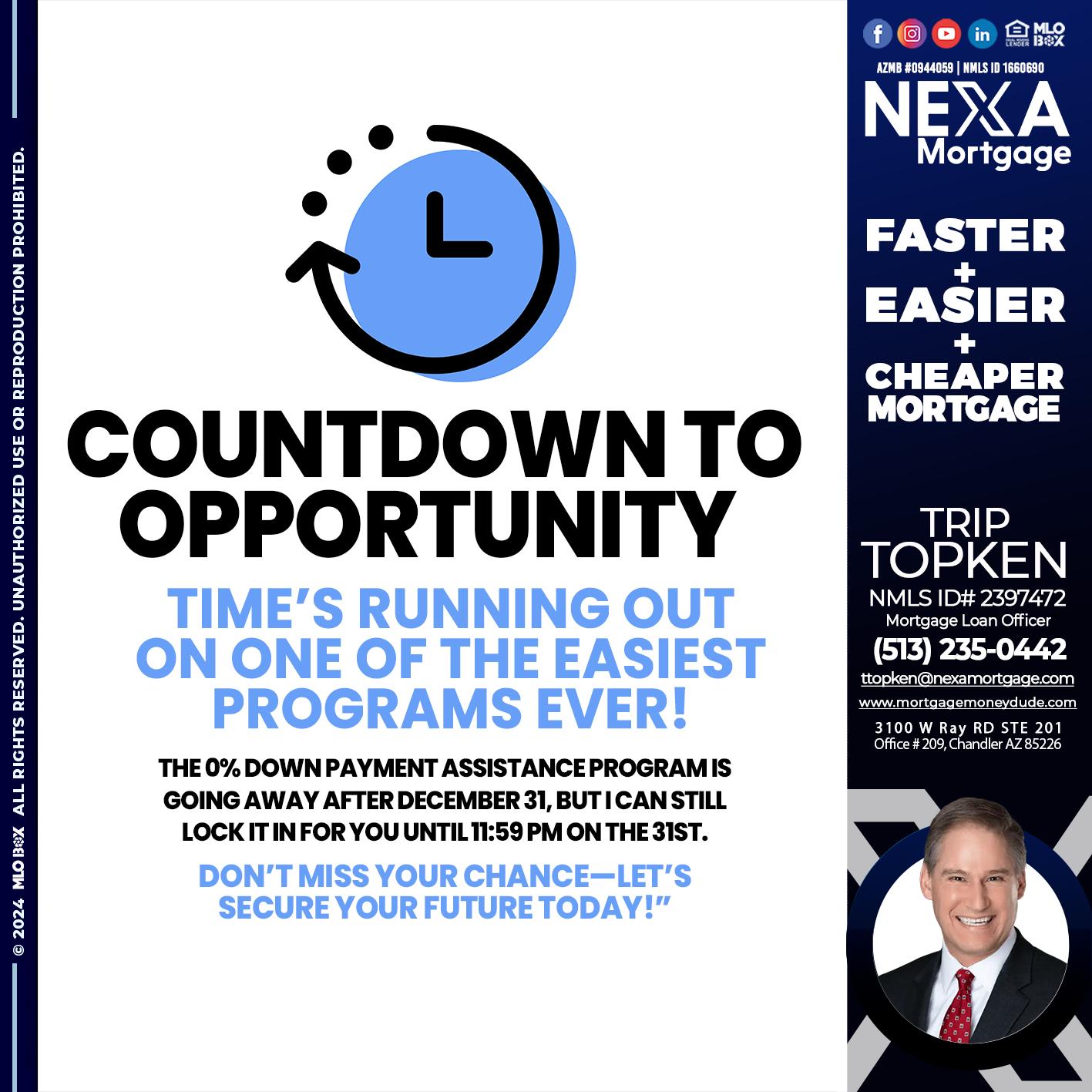 COUNTDOWN - Trip Topken -Mortgage Loan Officer