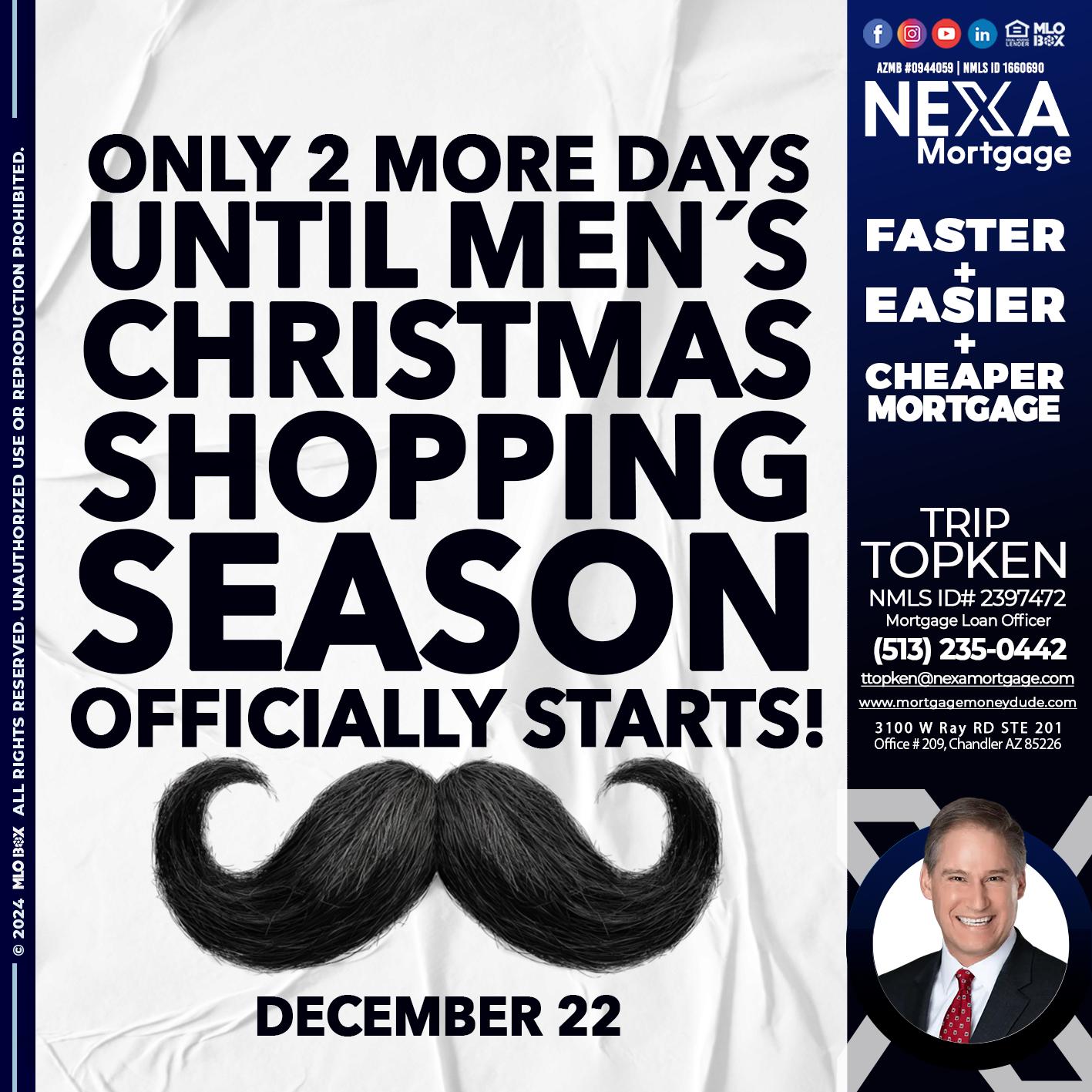 UNTIL 2 MORE DAYS... - Trip Topken -Mortgage Loan Officer