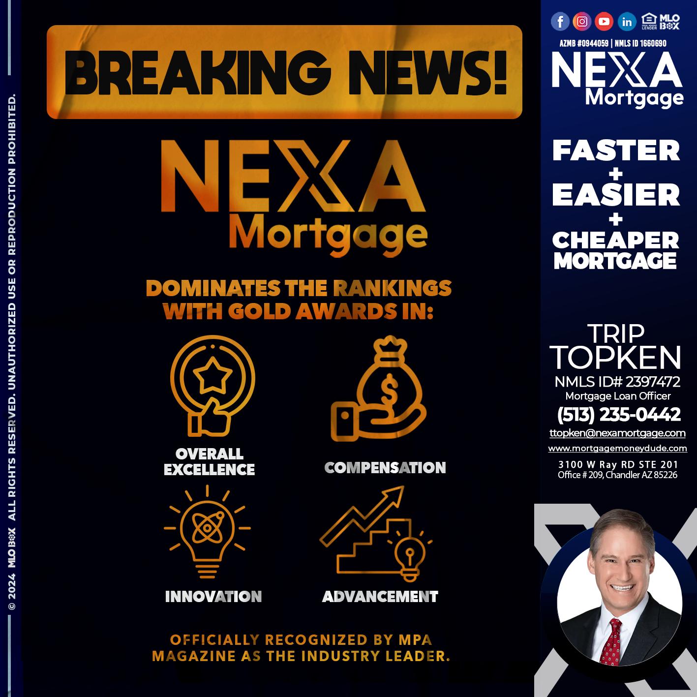 BREAKING NEWS - Trip Topken -Mortgage Loan Officer