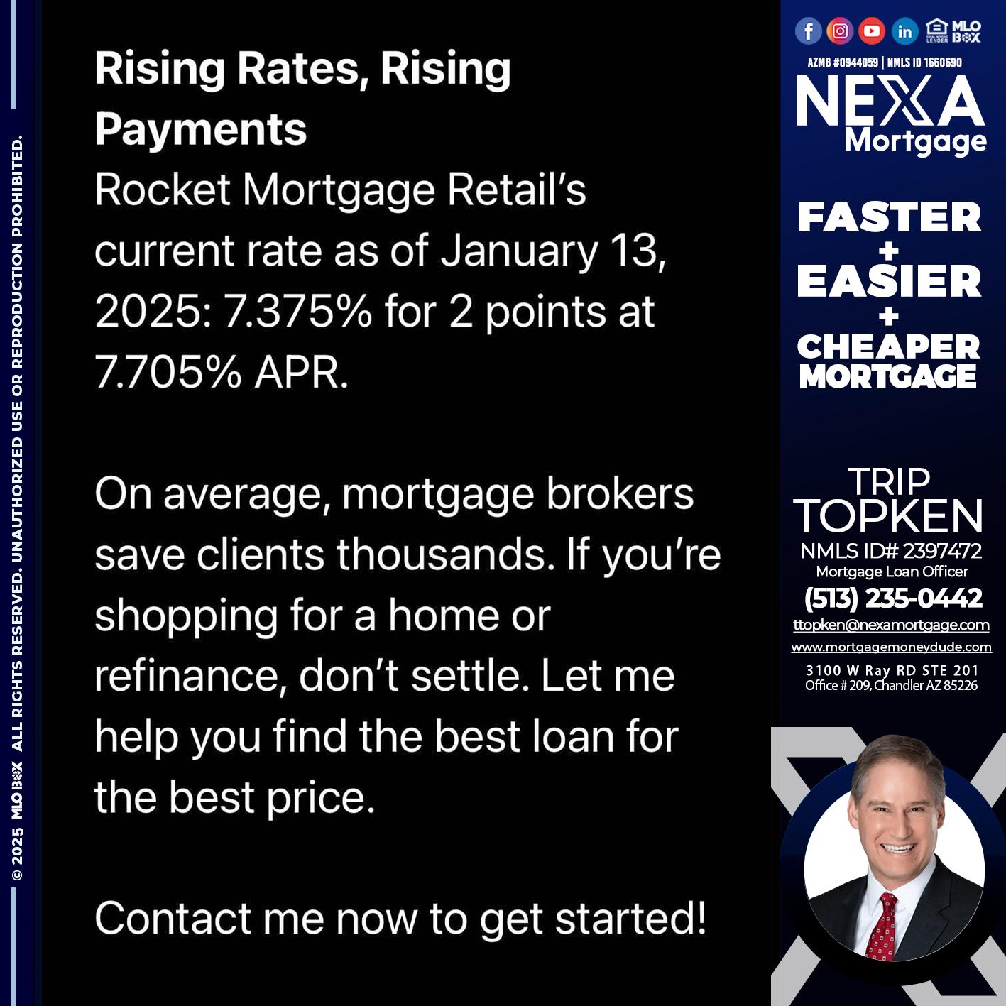 rising rates - Trip Topken -Mortgage Loan Officer