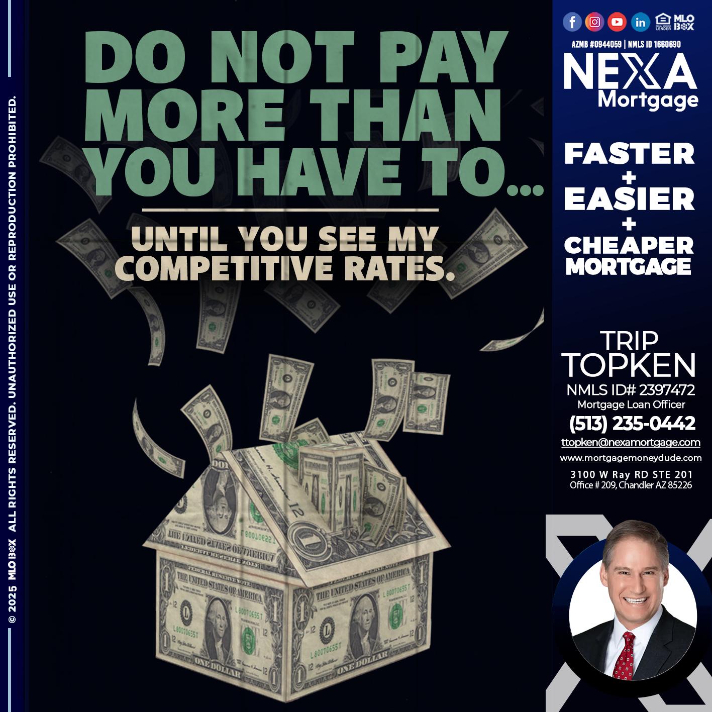 DO NOT PAY - Trip Topken -Mortgage Loan Officer
