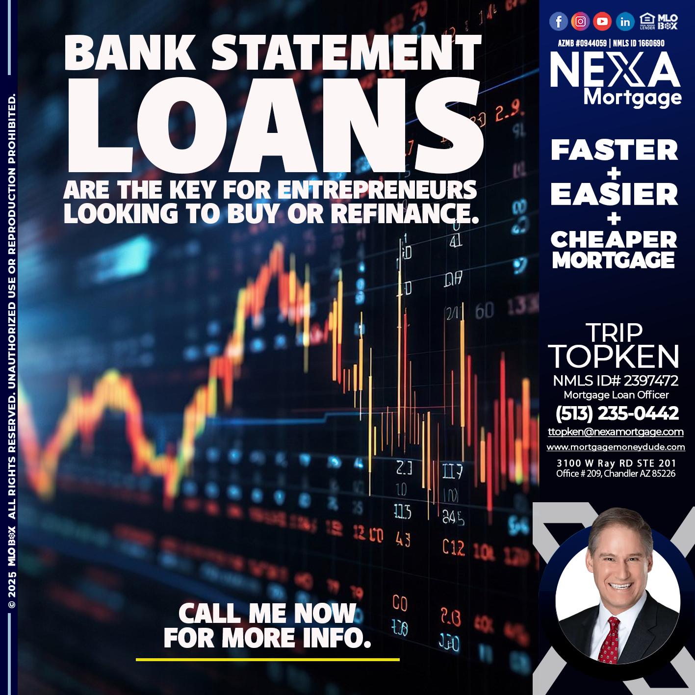 BANK STATEMENT - Trip Topken -Mortgage Loan Officer