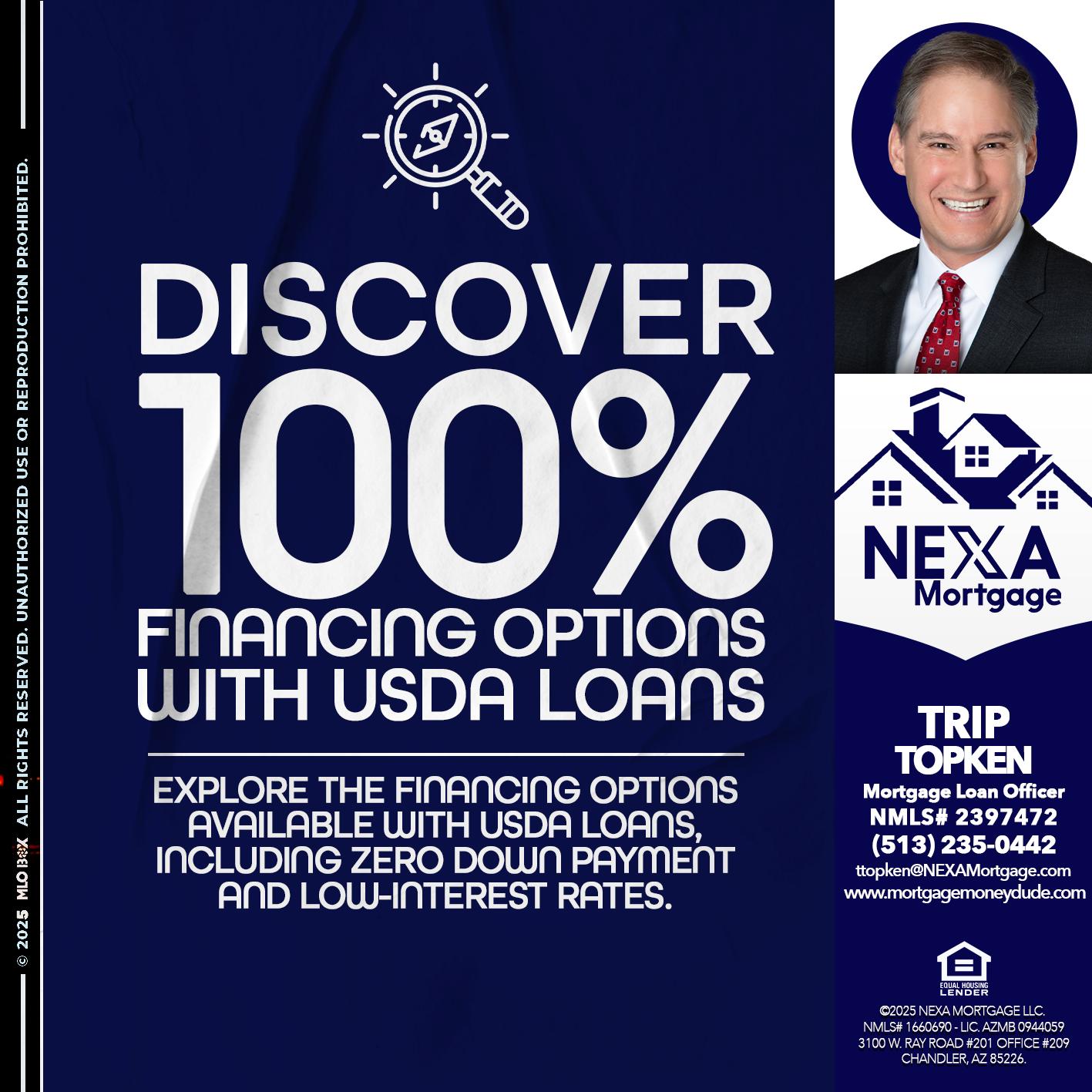 DISCOVER 100% - Trip Topken -Mortgage Loan Officer