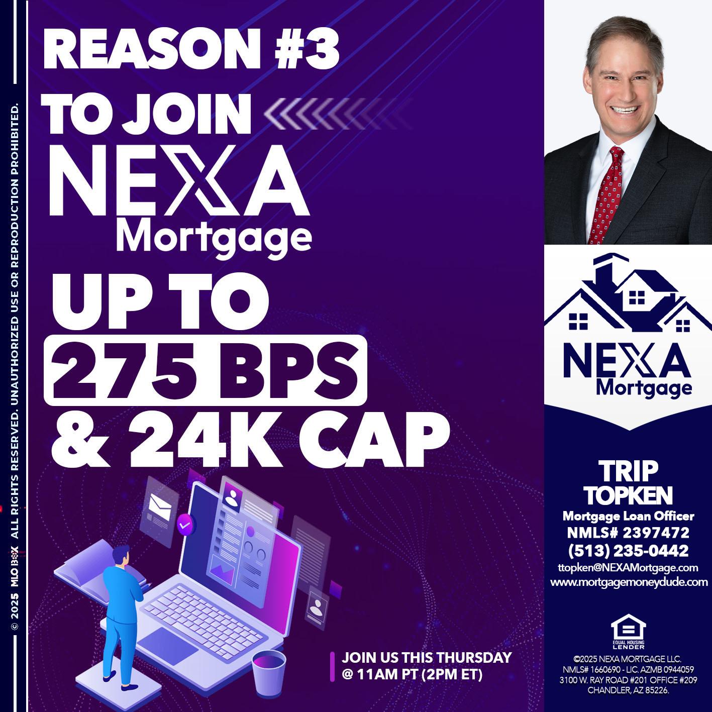 REASON 3 - Trip Topken -Mortgage Loan Officer