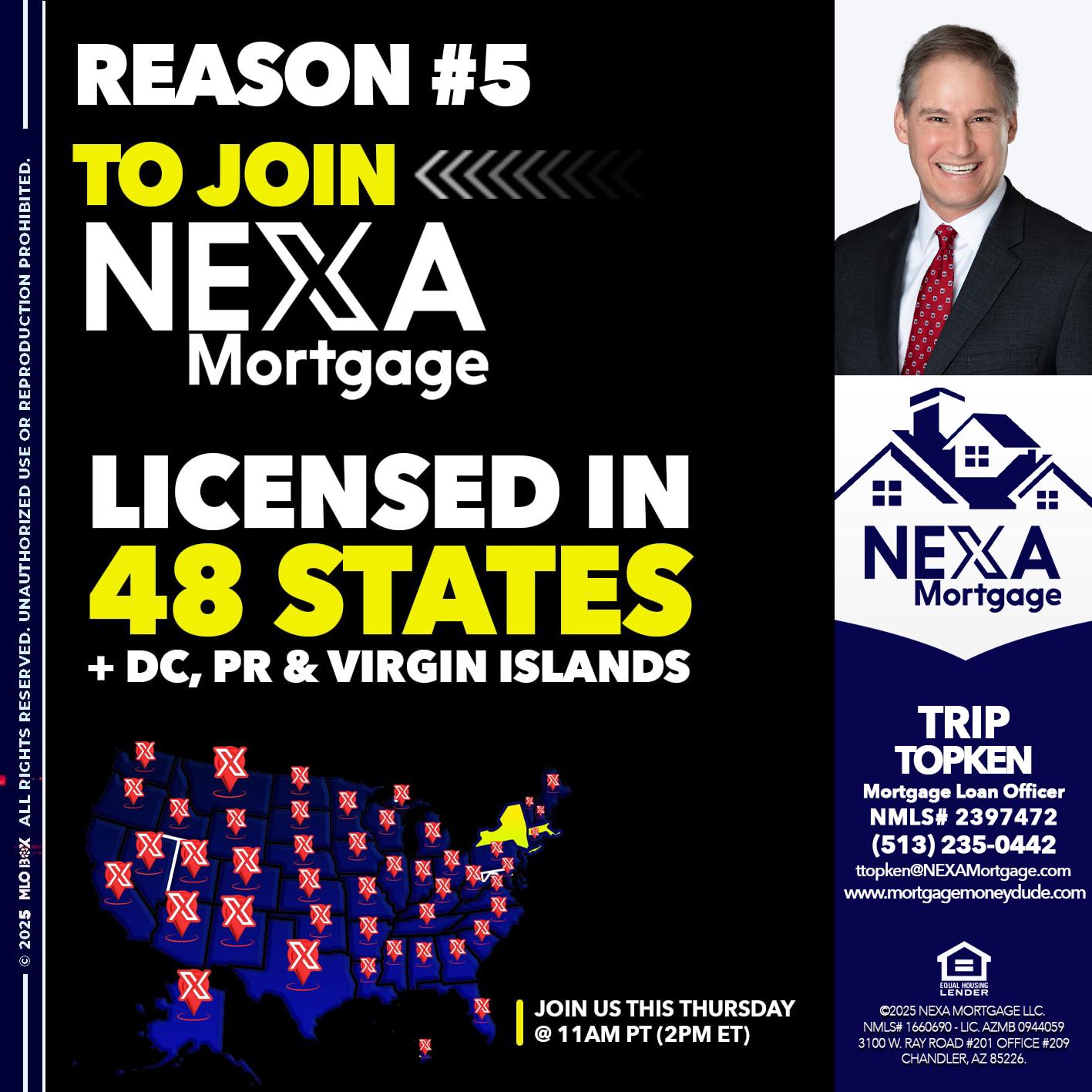 REASON 5 - Trip Topken -Mortgage Loan Officer