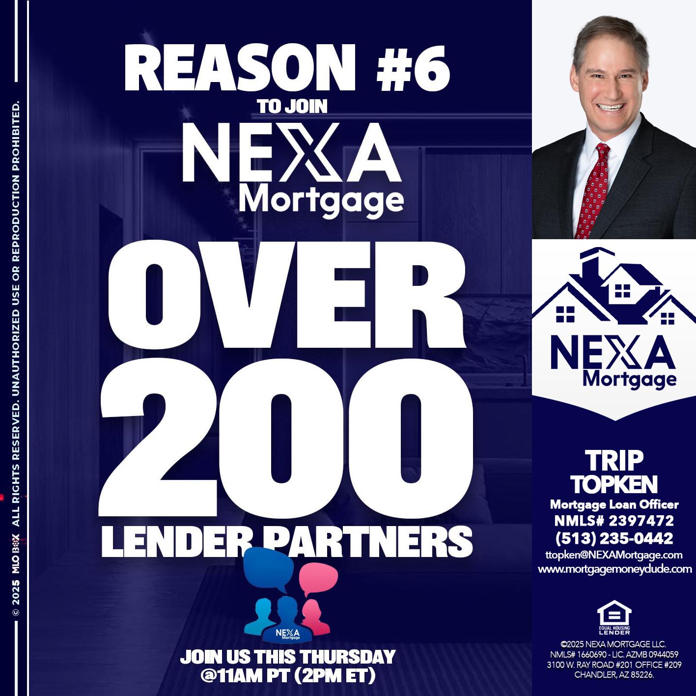 REASON 6 - Trip Topken -Mortgage Loan Officer