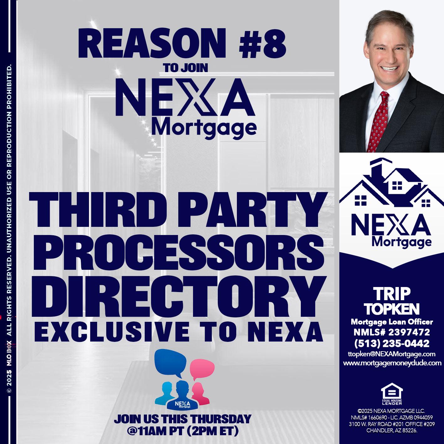 REASON 8 - Trip Topken -Mortgage Loan Officer