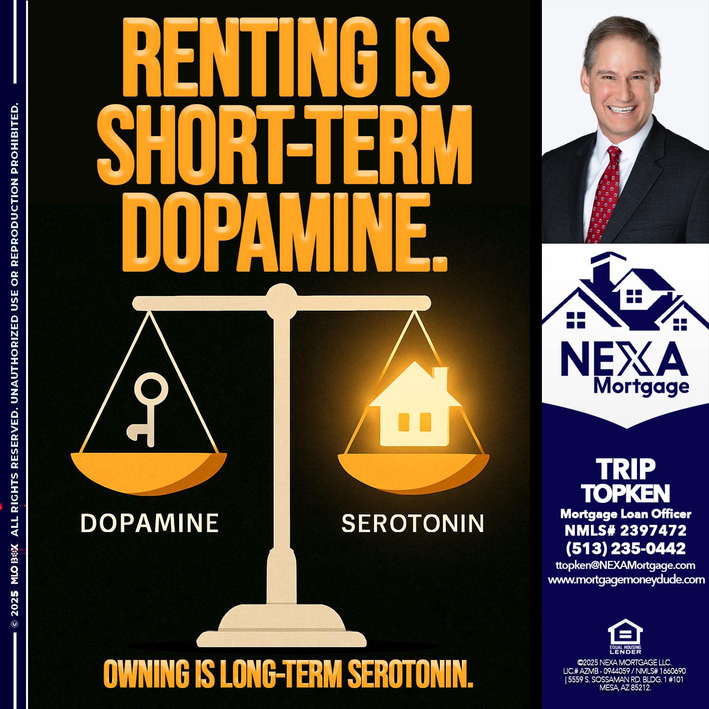 RENTING IS SHORT TERM - Trip Topken -Mortgage Loan Officer