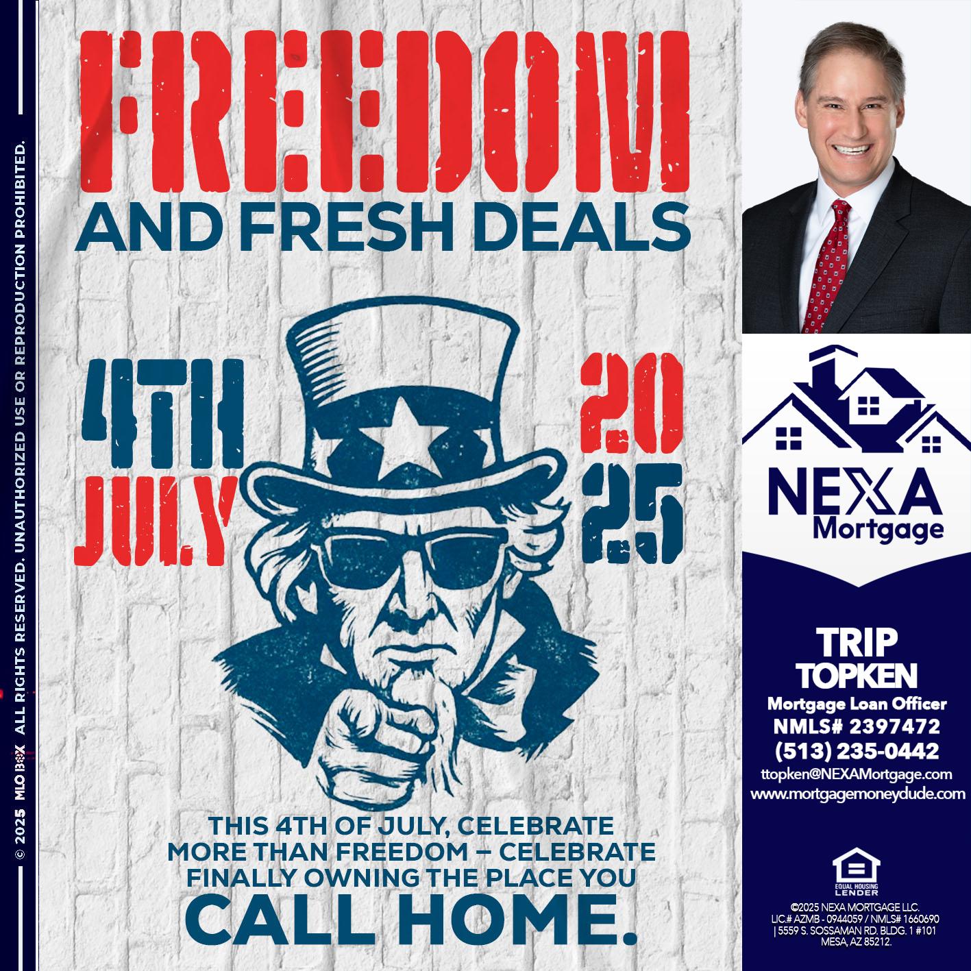 FREEDOM - Trip Topken -Mortgage Loan Officer