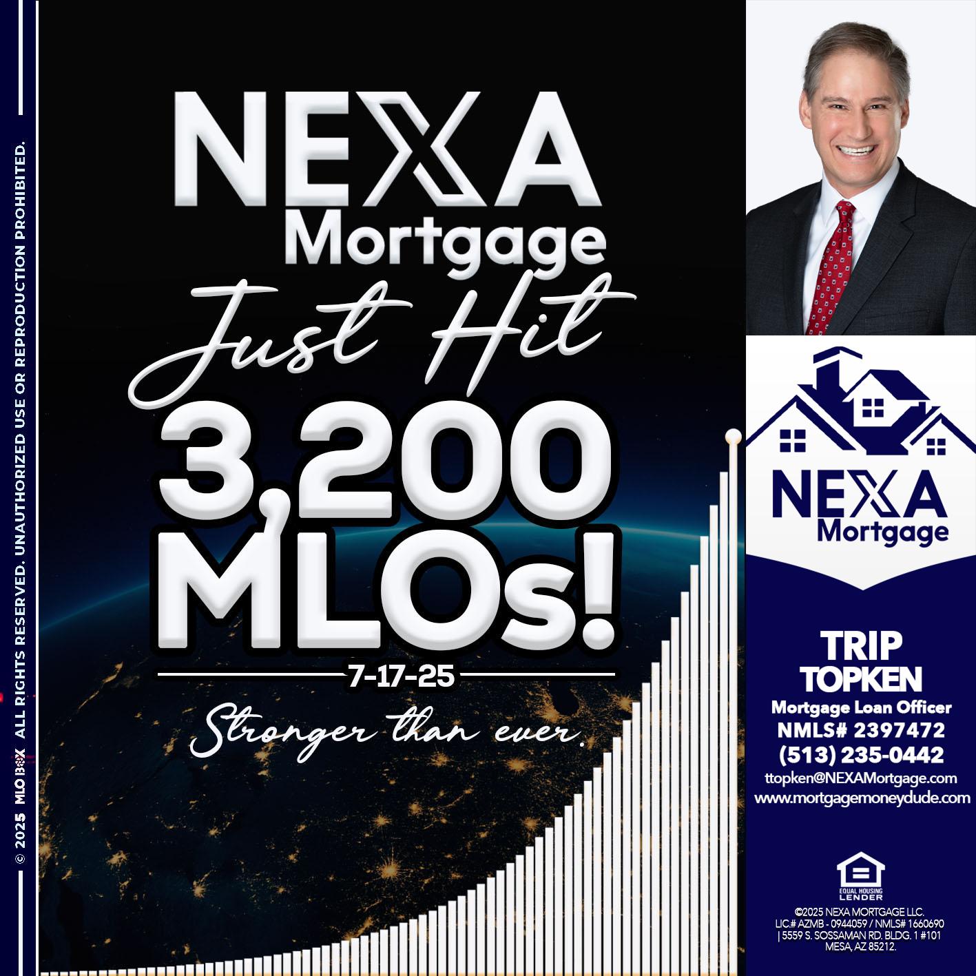 3200 MLOs - Trip Topken -Mortgage Loan Officer