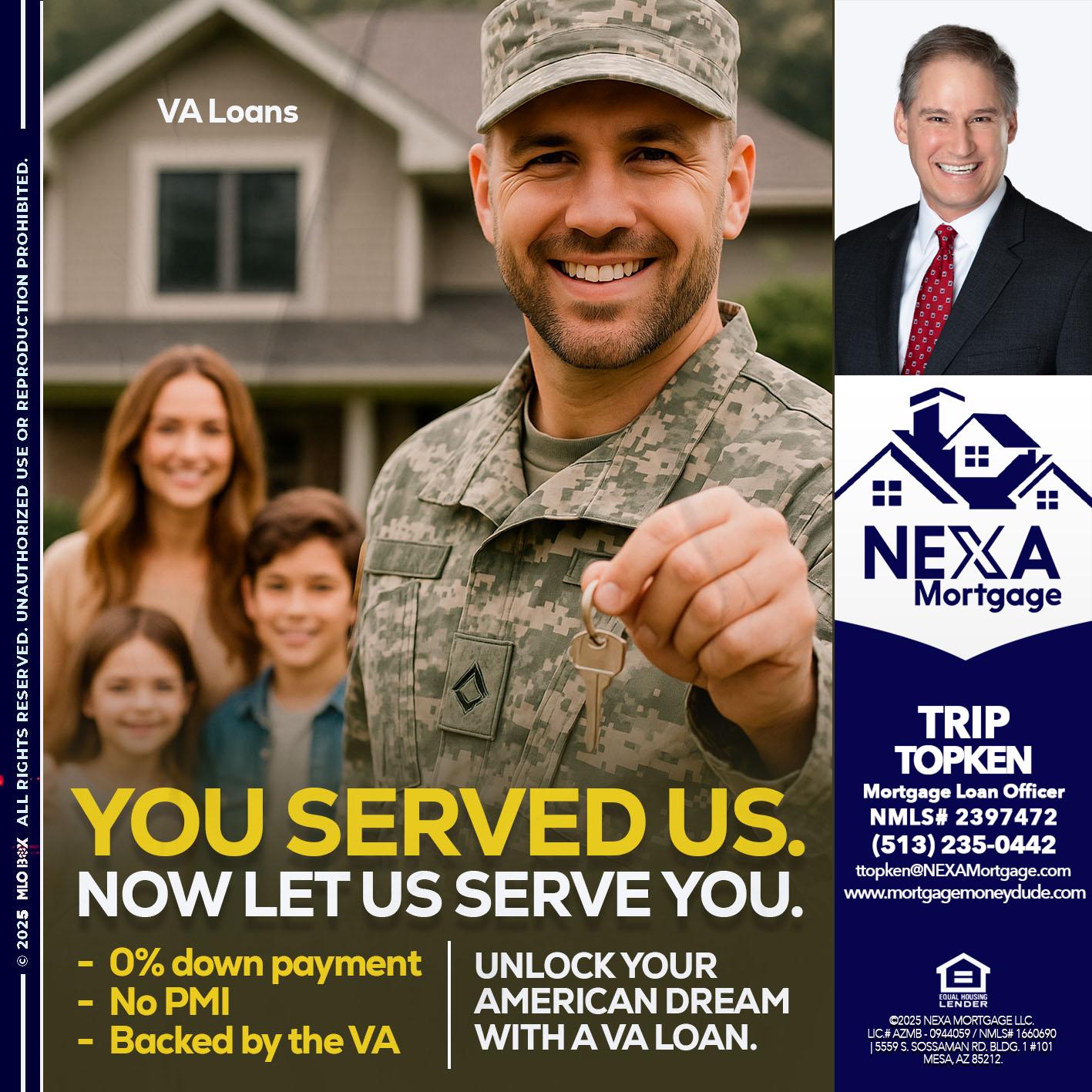 YOU DESERVED - Trip Topken -Mortgage Loan Officer