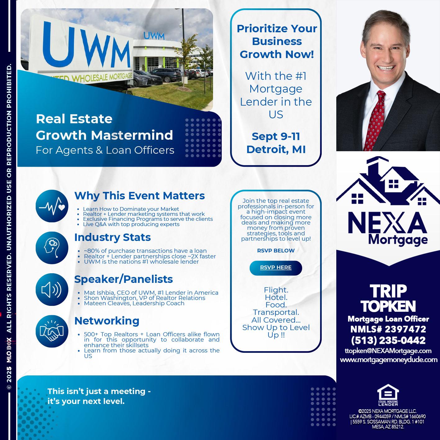 DETROIT TRIP - Trip Topken -Mortgage Loan Officer