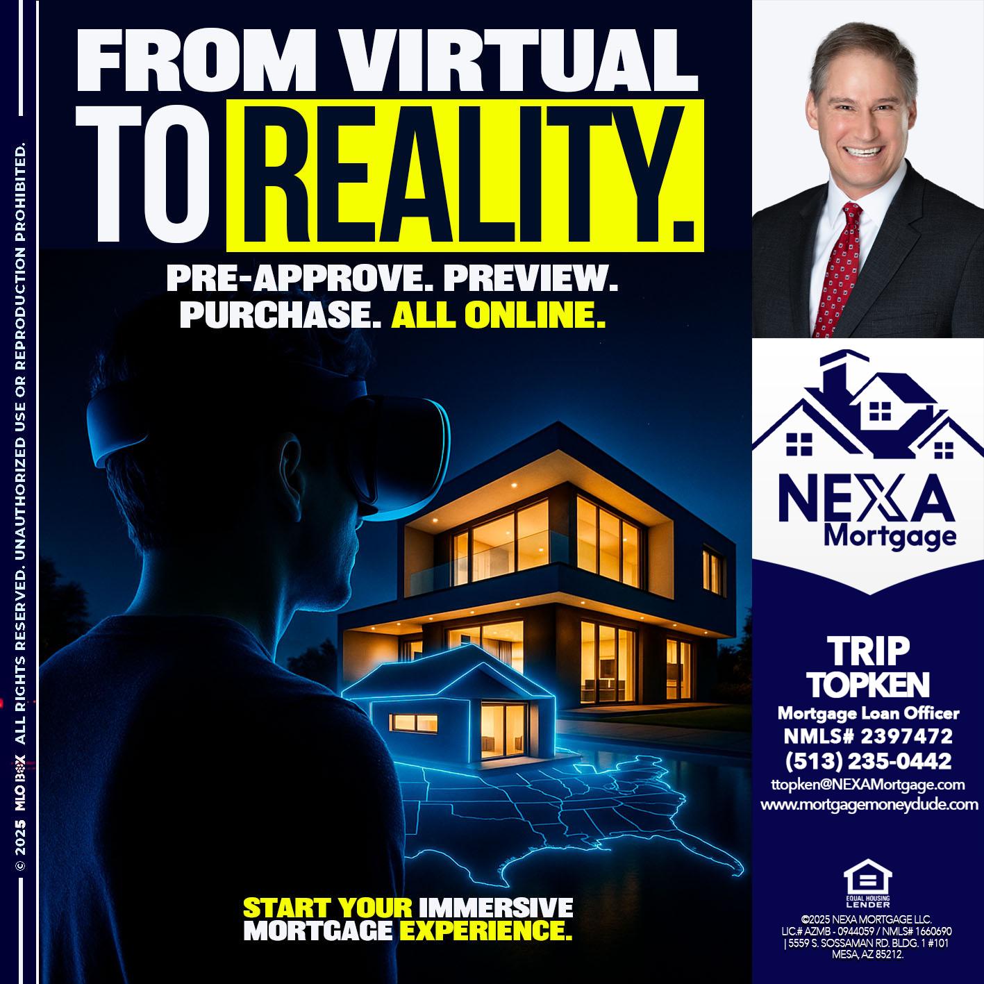 FROM VIRTUAL - Trip Topken -Mortgage Loan Officer