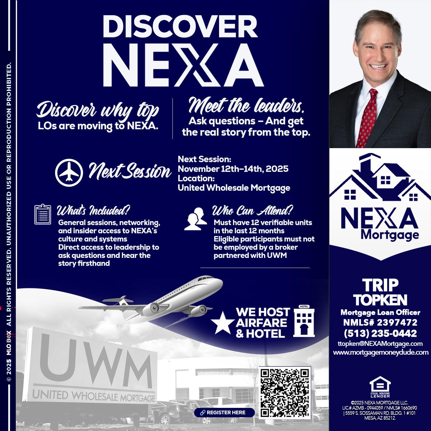 DISCOVER NEXA - Trip Topken -Mortgage Loan Officer
