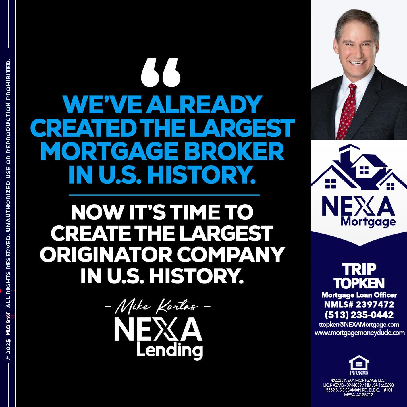 weve already - Trip Topken -Mortgage Loan Officer