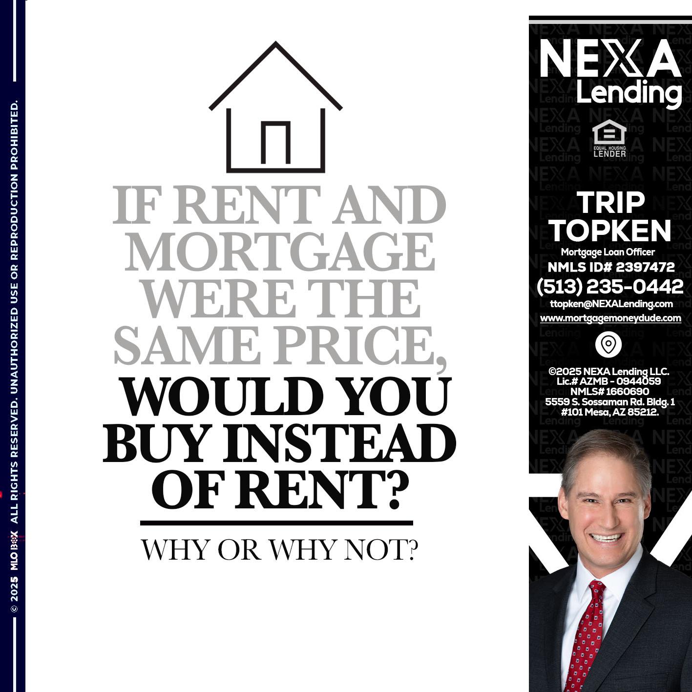 IF RENT - Trip Topken -Mortgage Loan Officer