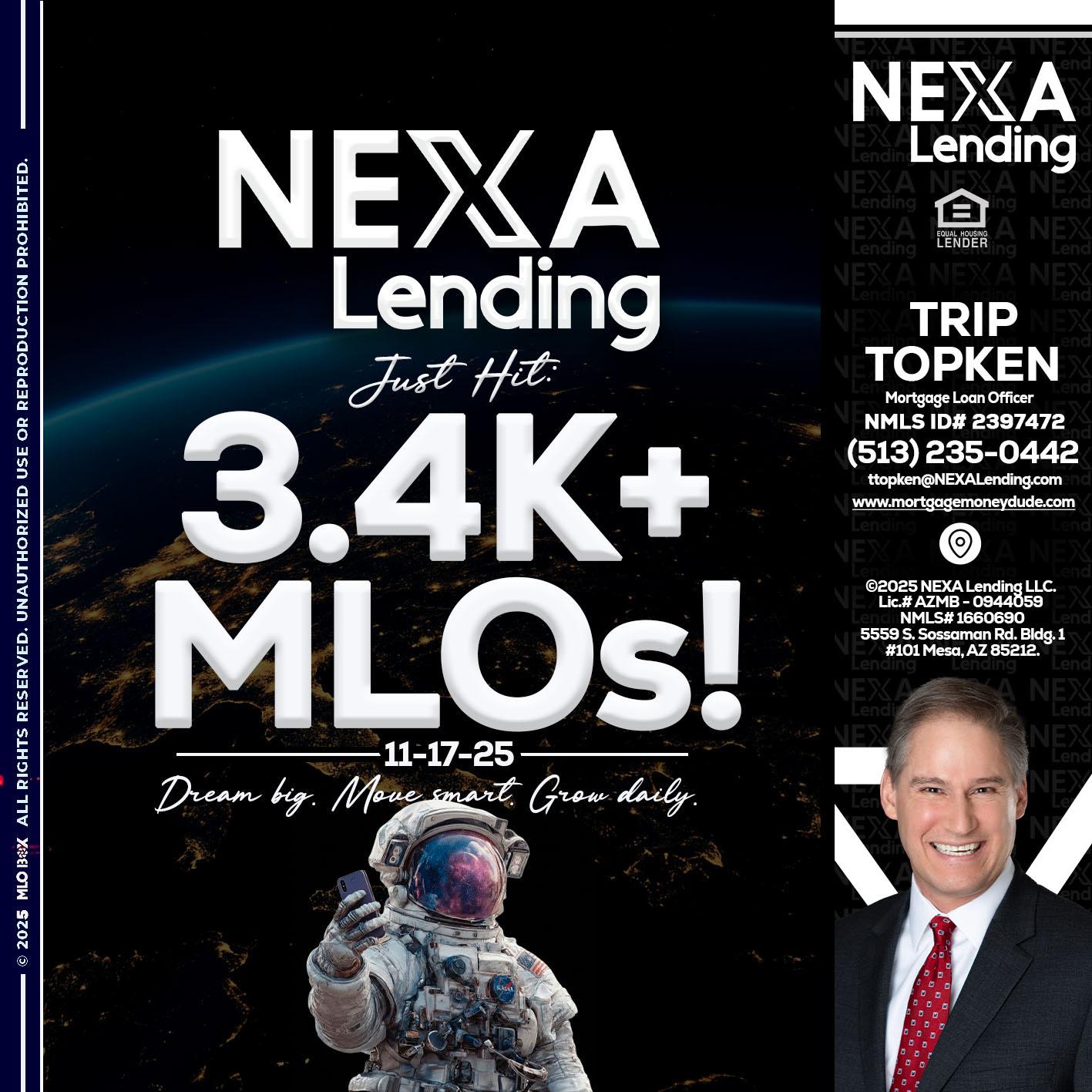 3.4K MLOs - Trip Topken -Mortgage Loan Officer