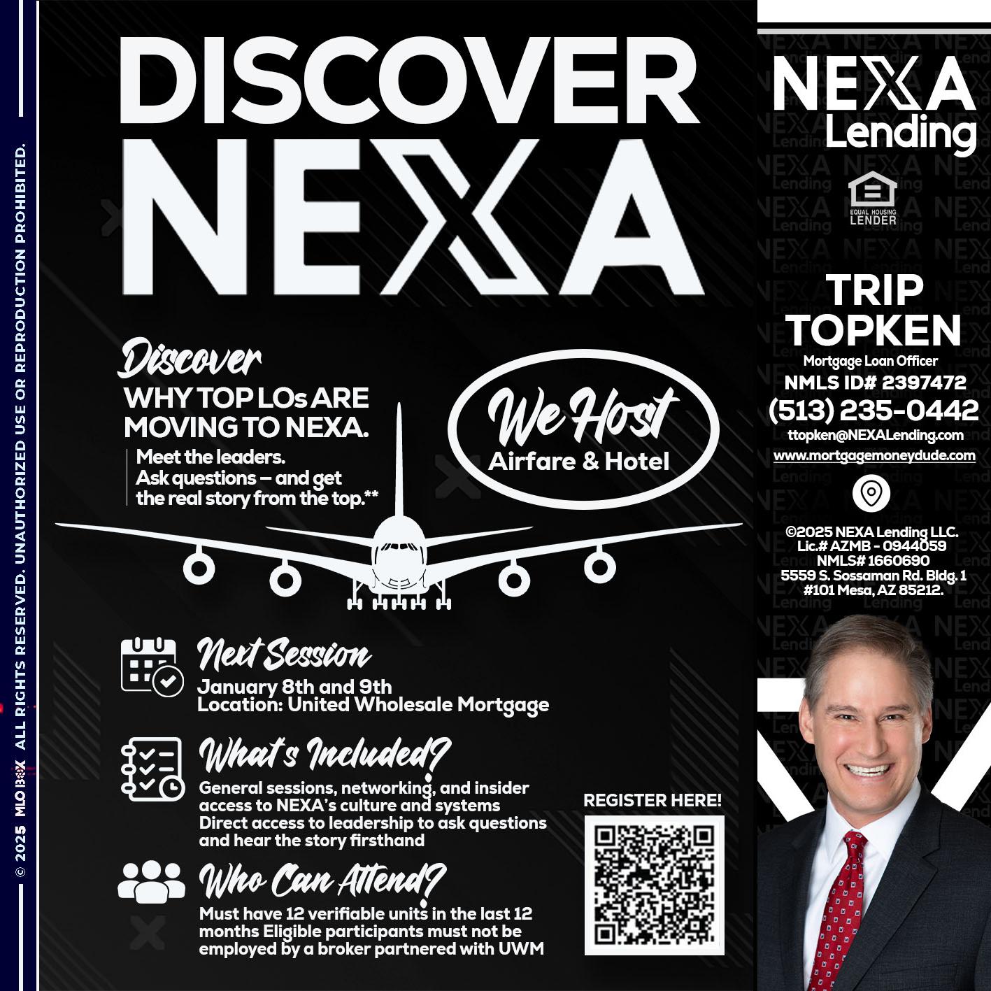DISCOVER NEXA - Trip Topken -Mortgage Loan Officer