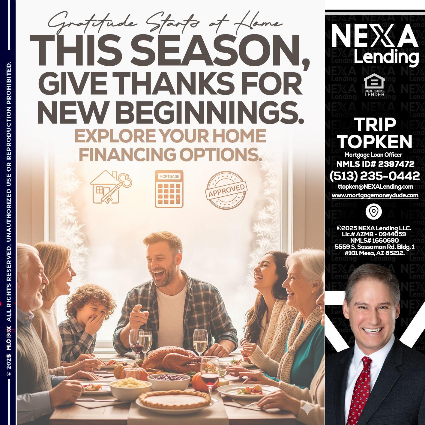 THIS SEASON - Trip Topken -Mortgage Loan Officer