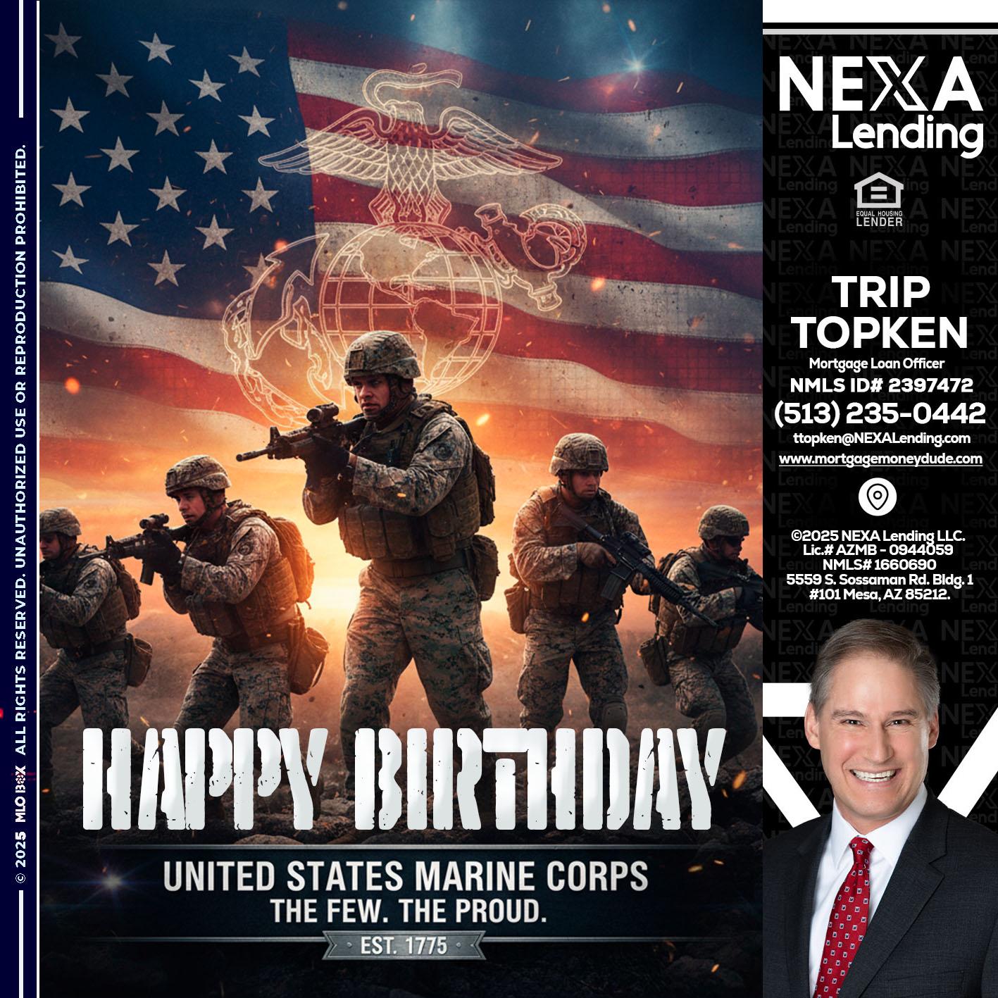 happy birthday - Trip Topken -Mortgage Loan Officer