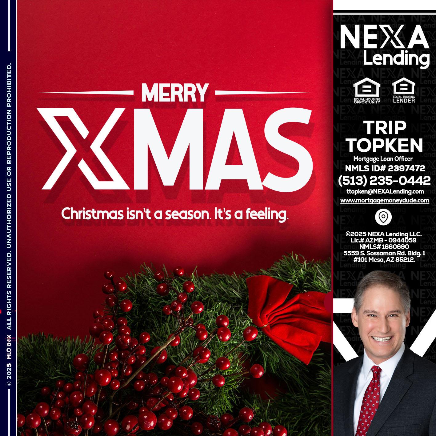merry xmas - Trip Topken -Mortgage Loan Officer
