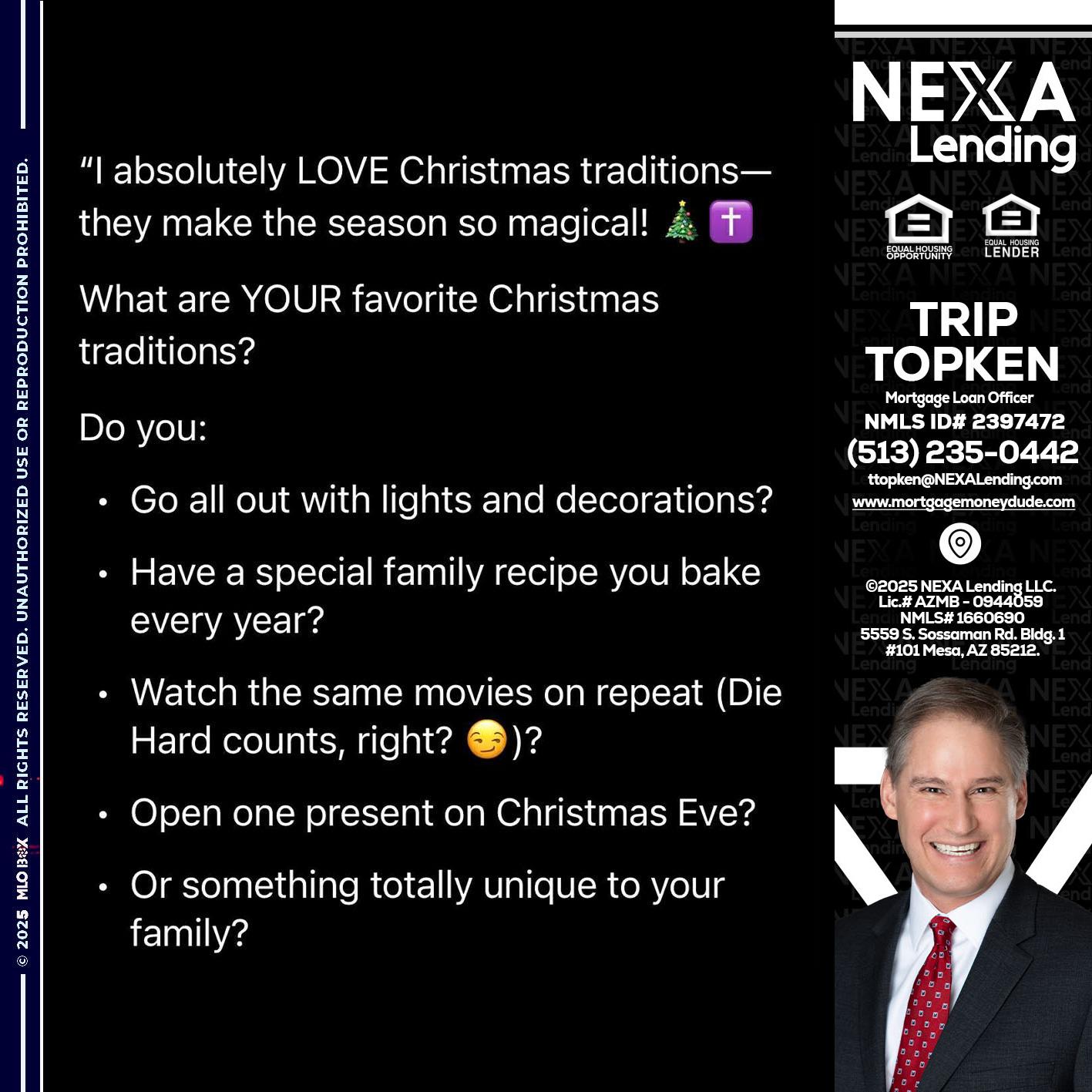I love christmas - Trip Topken -Mortgage Loan Officer