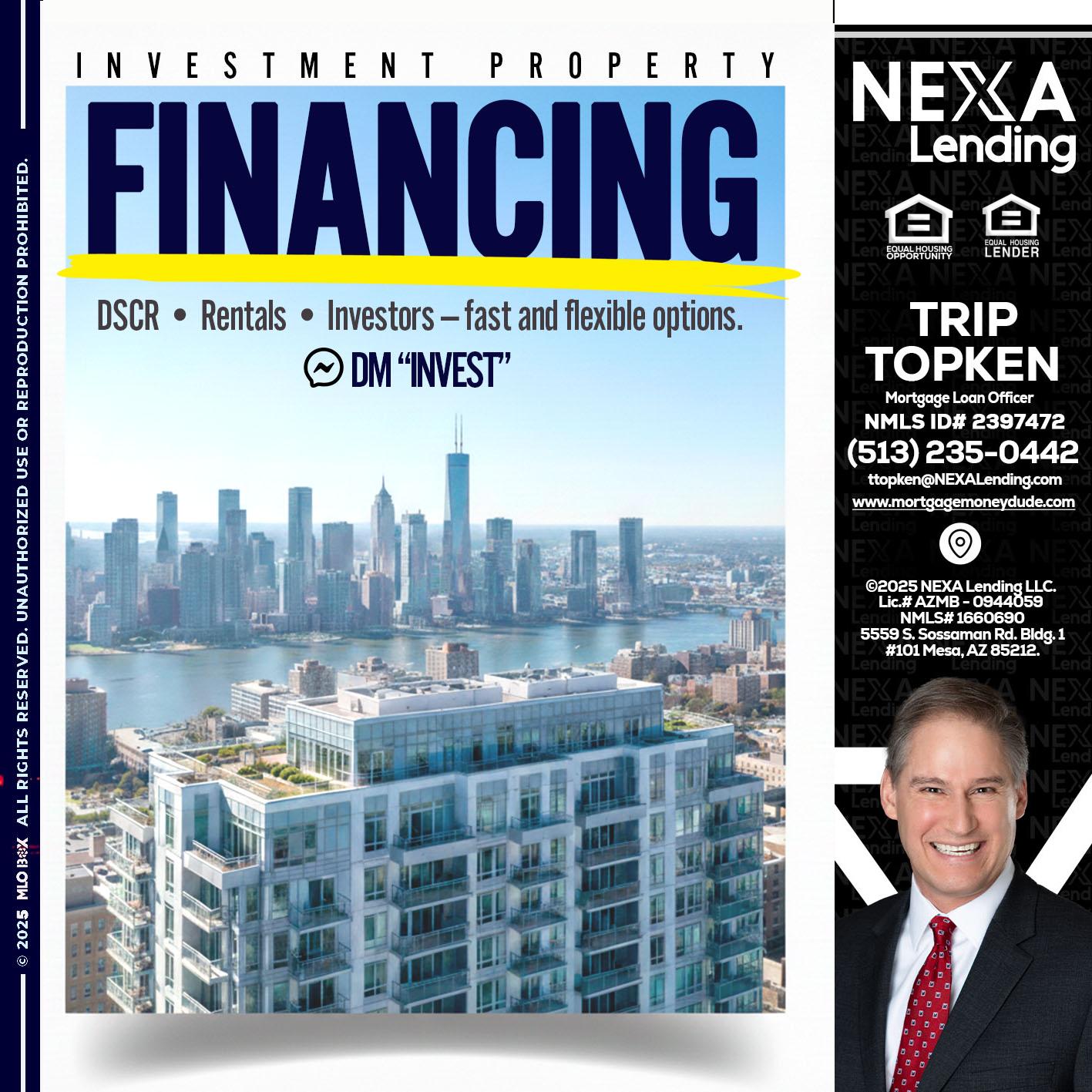 FINANCING - Trip Topken -Mortgage Loan Officer