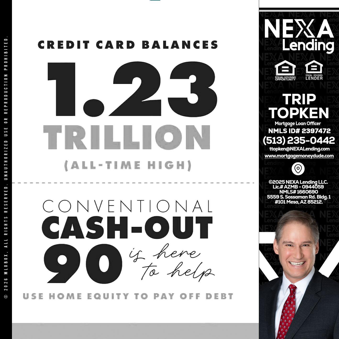 CREDIT CARD BALANCE - Trip Topken -Mortgage Loan Officer