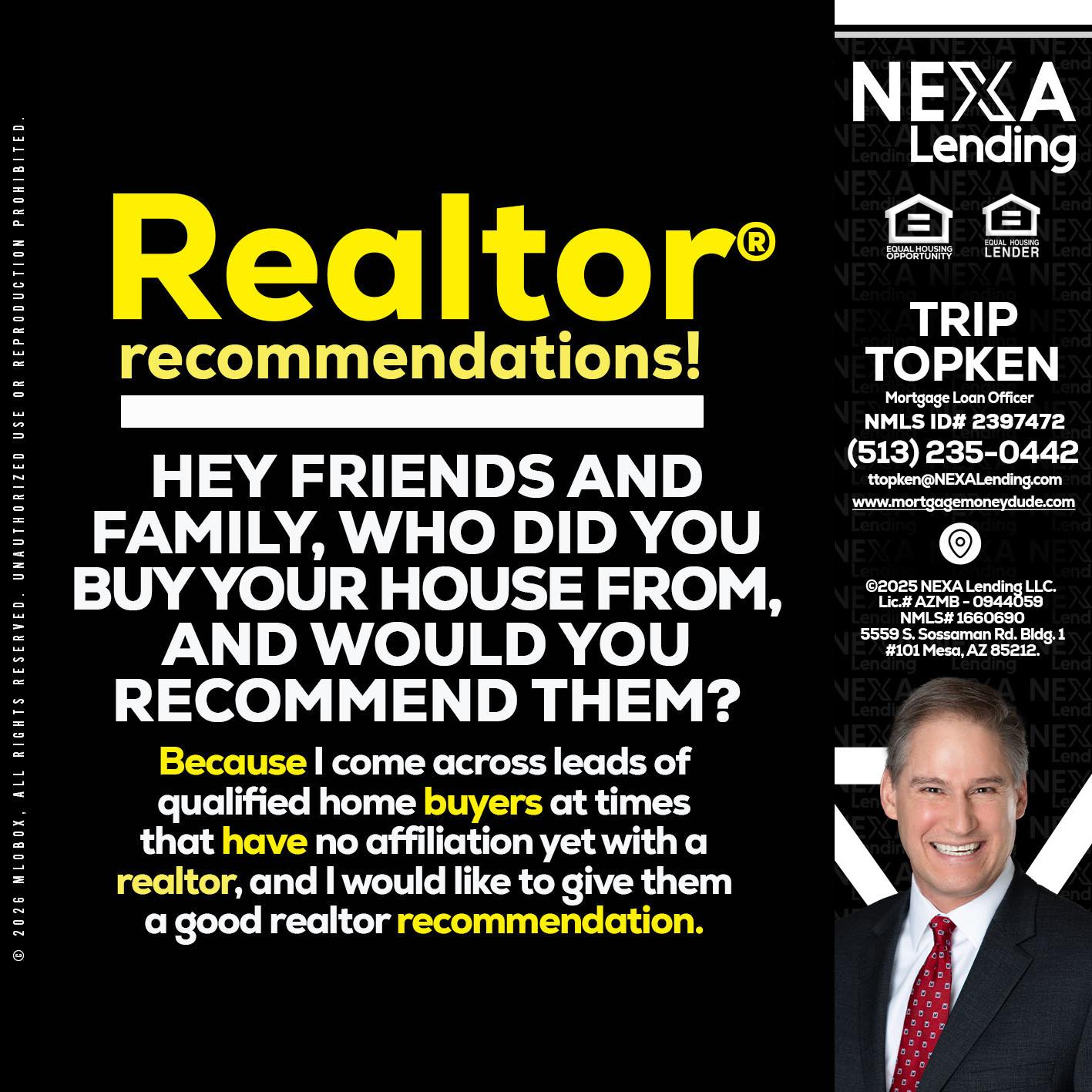 REALTOR - Trip Topken -Mortgage Loan Officer