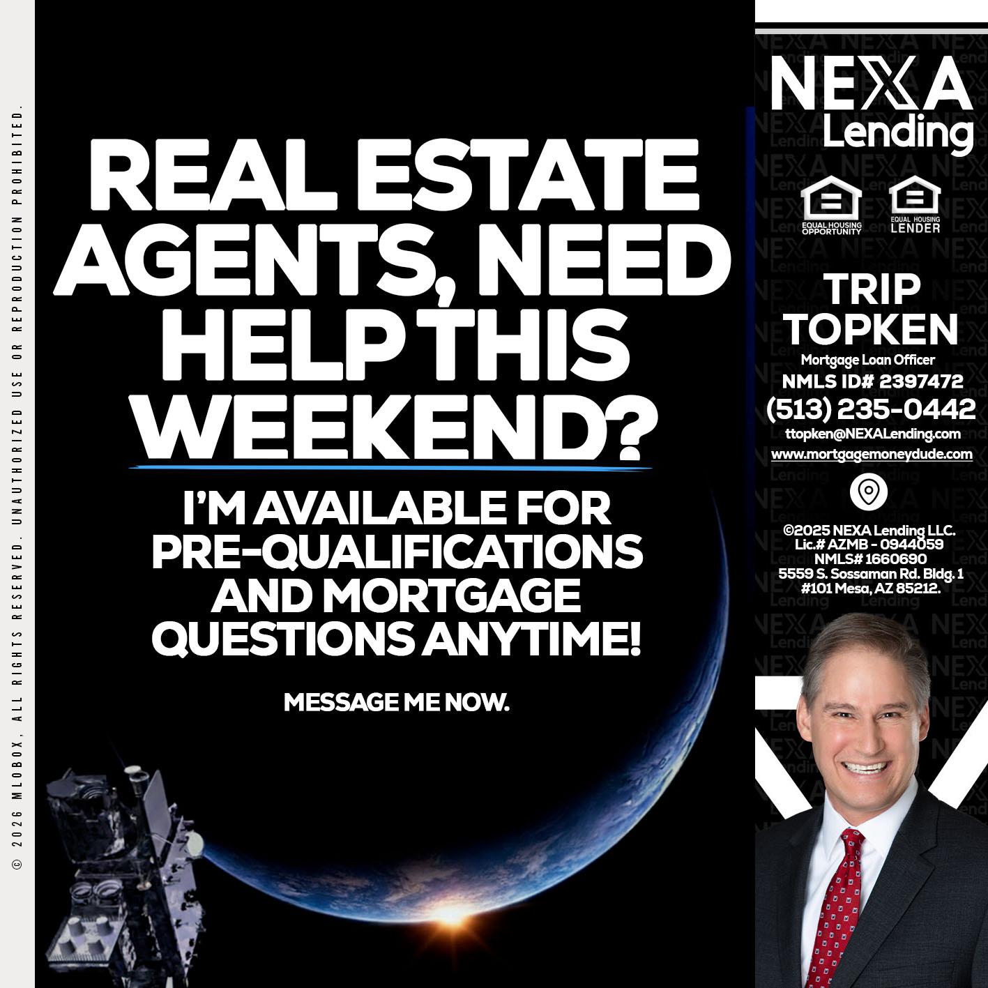 REAL ESTATE AGENTS - Trip Topken -Mortgage Loan Officer
