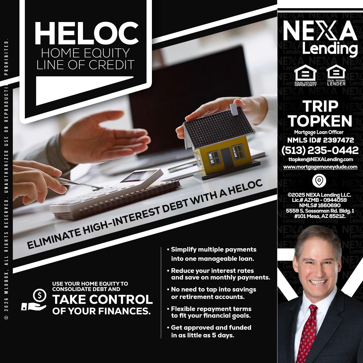 HELOC - Trip Topken -Mortgage Loan Officer