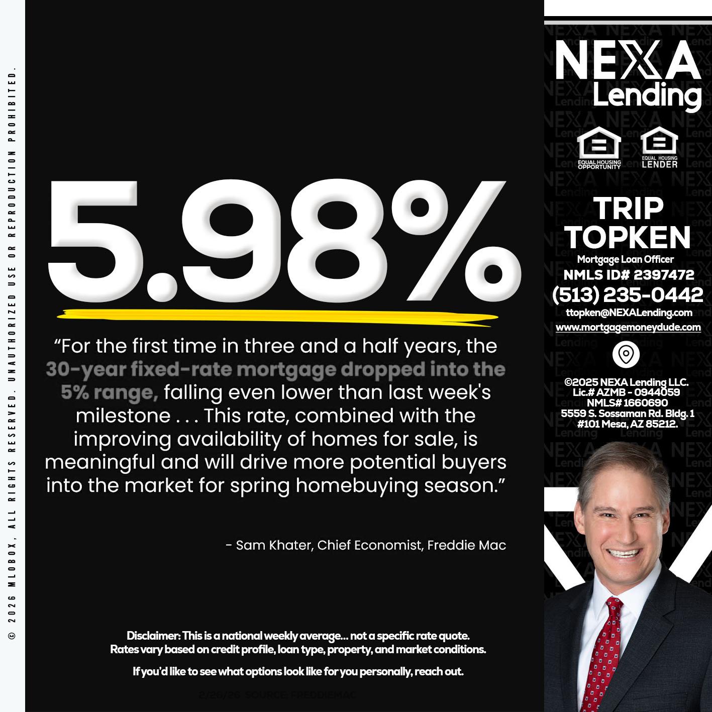 5.98% - Trip Topken -Mortgage Loan Officer