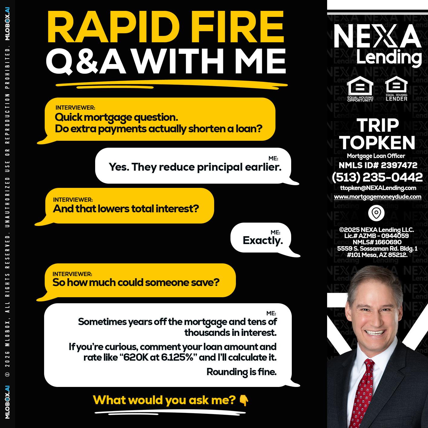 RAPID FIRE QA - Trip Topken -Mortgage Loan Officer