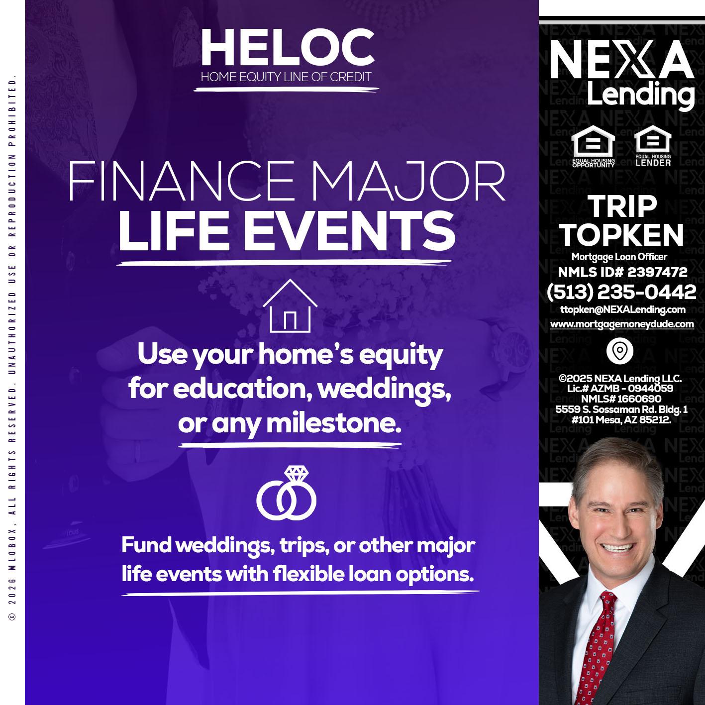 HELOC - Trip Topken -Mortgage Loan Officer