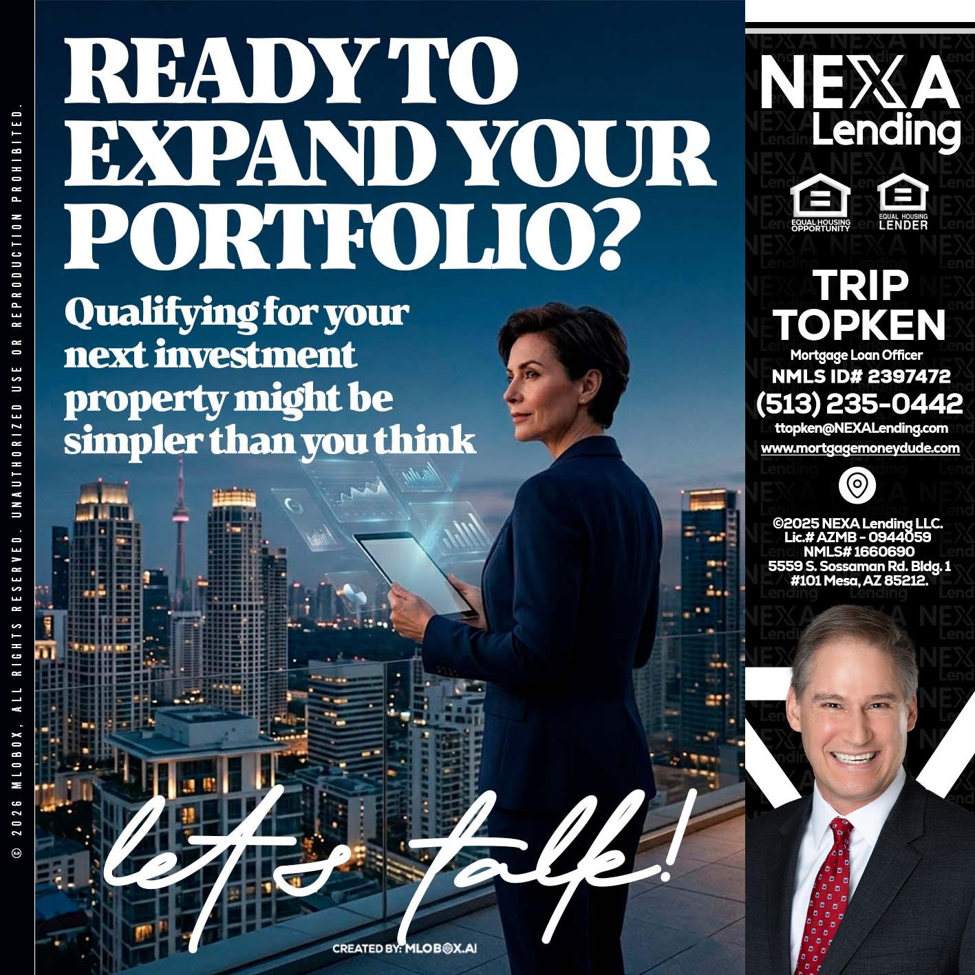 READY TO EXPAND - Trip Topken -Mortgage Loan Officer