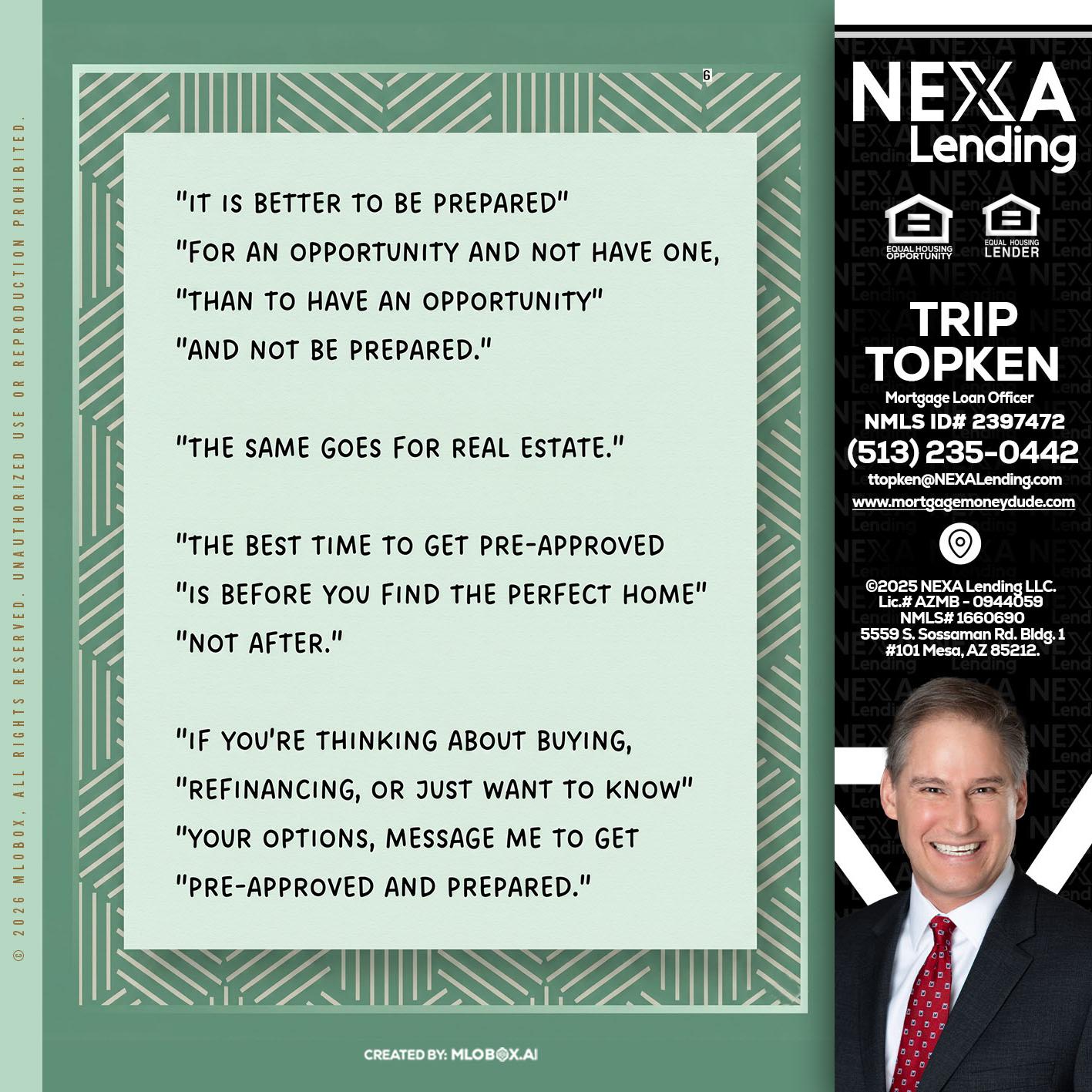 its better - Trip Topken -Mortgage Loan Officer