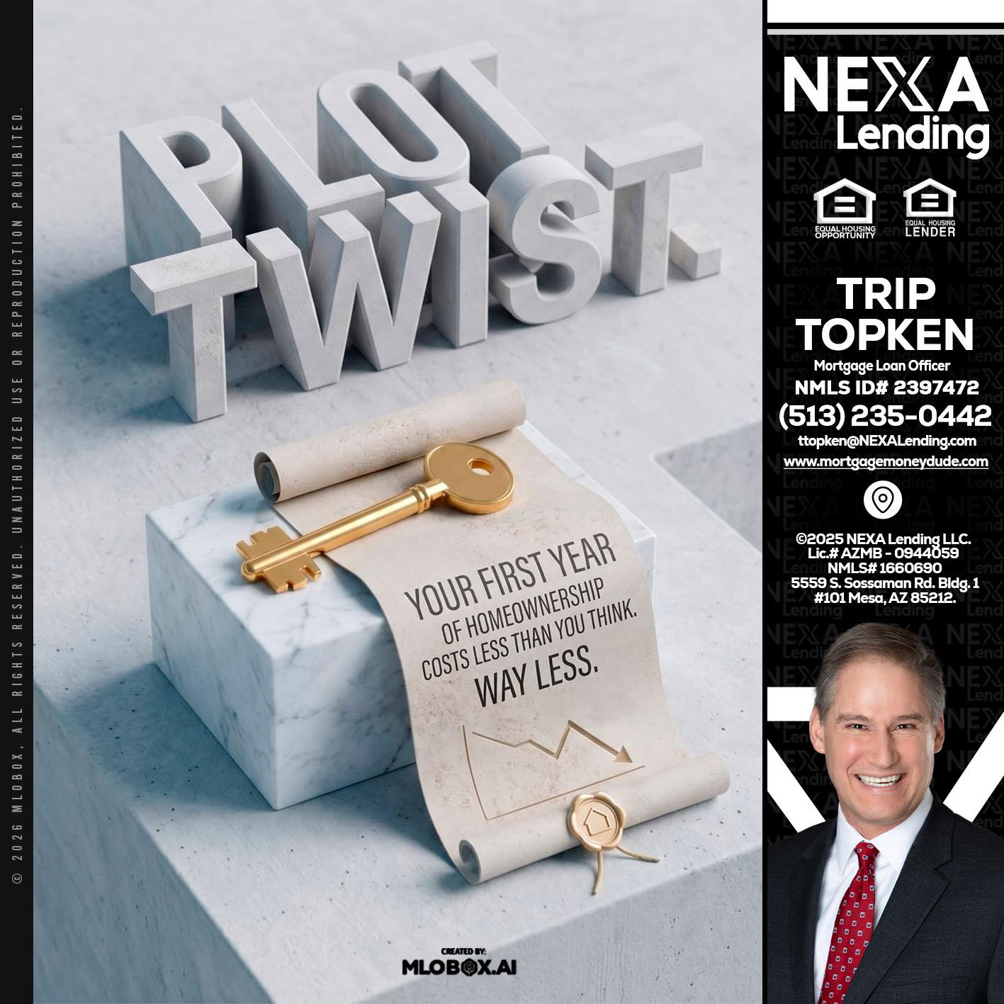 PLOT TWIST - Trip Topken -Mortgage Loan Officer