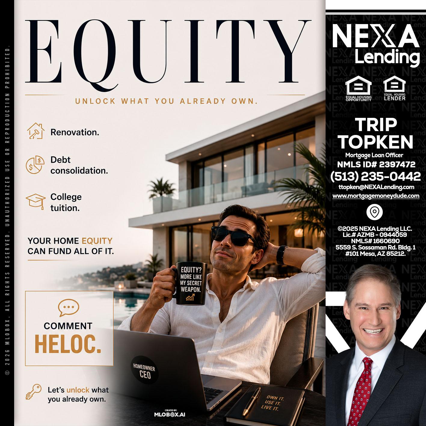 EQUITY - Trip Topken -Mortgage Loan Officer